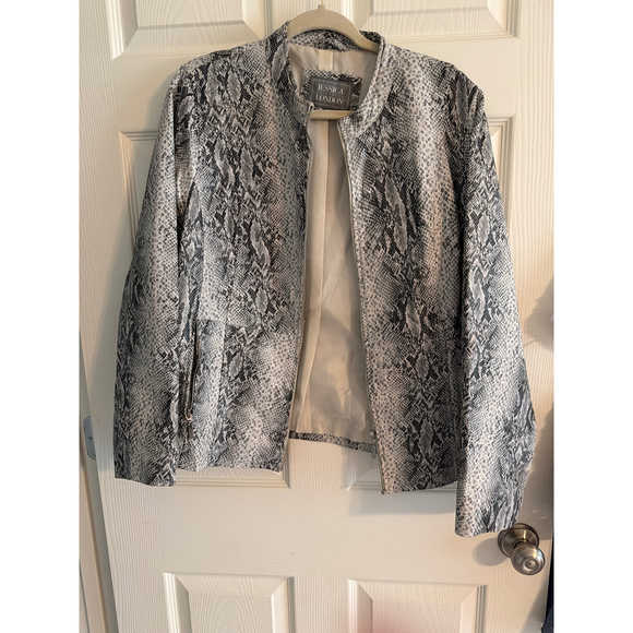 Jessica London, User: None Jackets & Blazers - Jessica London, User: None Jessica London Snake Print Zip Jacket